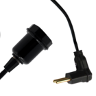 Pendente De Tomada 1 M Interruptor E Bocal E-27 Preto