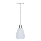 Pendente De Vidro Fosco Cone Arqueado