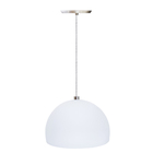 Pendente De Vidro Fosco Meia Lua