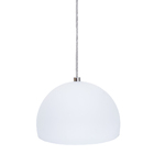 Pendente De Vidro Fosco Meia Lua