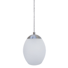 Pendente De Vidro Fosco Oval