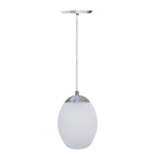 Pendente De Vidro Fosco Oval