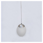 Pendente De Vidro Fosco Oval