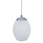 Pendente De Vidro Fosco Oval