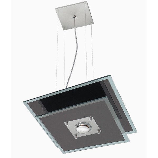 Pendente De Vidro Quadrado 40cm 132 Pantoja & Carmona