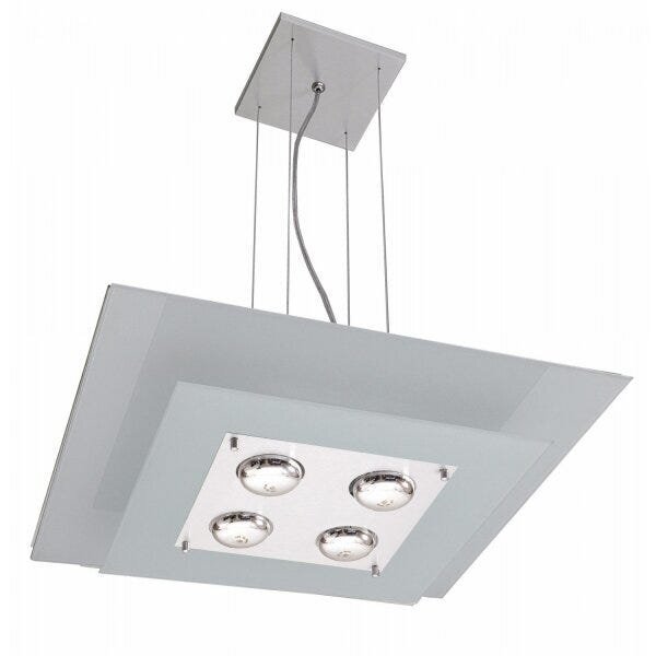 Pendente De Vidro Quadrado 50cm 133 Pantoja & Carmona