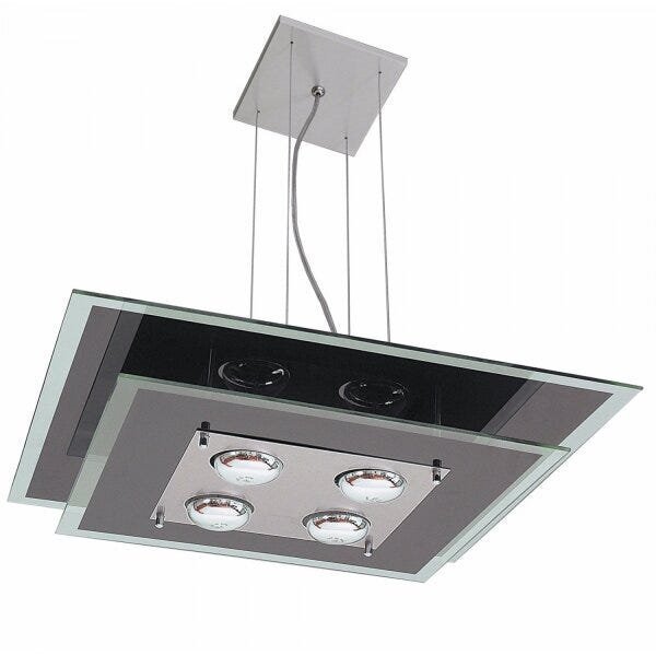 Pendente De Vidro Quadrado 50cm 133 Pantoja & Carmona