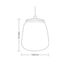 Pendente De Vidro Tennessee Taschibra