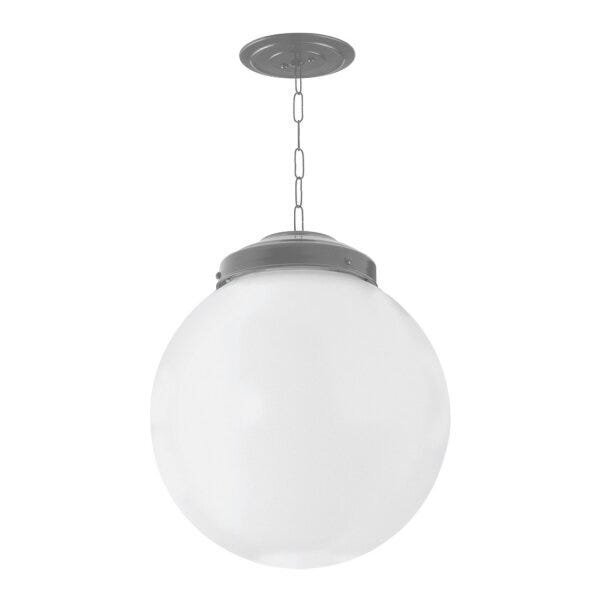 Pendente Decorativo Canopla Com Globo Colonial Blumenau Cinza