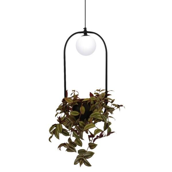 Pendente Decorativo Elipse Para 1 Lâmpada G9 De Led Com Globo