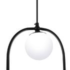 Pendente Decorativo Elipse Para 1 Lâmpada G9 De Led Com Globo