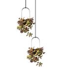 Pendente Decorativo Square Duplo Com Suporte Para Plantas