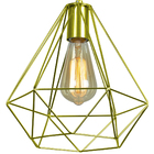 Pendente Diamante Aramado Grande Dourado