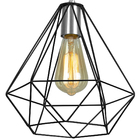 Pendente Diamante Aramado Grande Preto