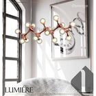 Pendente Dna Molecula Átomo Globo Vidro Rose Gold  Pd1298g