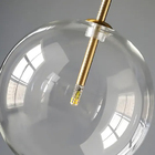 Pendente Dourado Com Globo Transparente 14cm 1g4