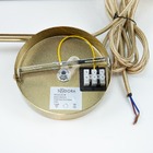 Pendente Dourado Com Vidro Conhaque 28cm 1e27