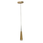 Pendente Dourado Cone 45cm Led 3w 3000k