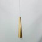 Pendente Dourado Cone 45cm Led 3w 3000k
