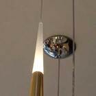 Pendente Dourado Cone 45cm Led 3w 3000k