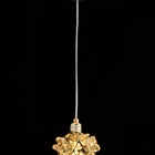 Pendente Dourado Cristais Âmbar 10cm 1g9