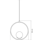 Pendente Drop Circulo Cobre