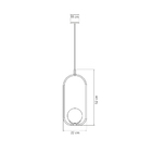 Pendente Drop Classic Dourado