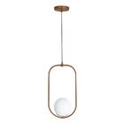 Pendente Drop Classic Dourado C/ Cabo De 2 Mt