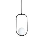 Pendente Drop Classic Preto C/ Cabo De 2 Mt