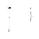 Pendente Drop Dourado E Transparente Sky-3059 Skylight