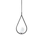 Pendente Drop Gota Preto C/ Cabo De 2 Mt