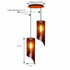 Pendente Duo - Ascending - Marrom