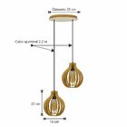 Pendente Duo - Drop Light - Marfim