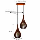 Pendente Duo - Drop Mini - Marrom