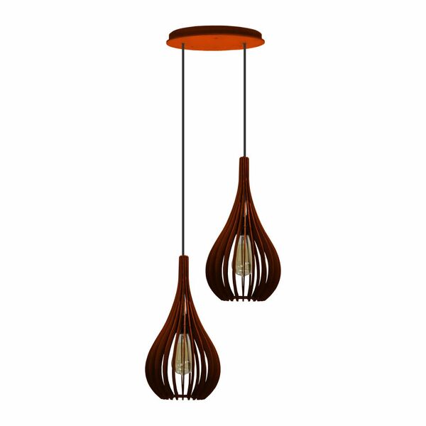 Pendente Duo - Drop Mini - Marrom