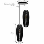 Pendente Duo - Hand - Preto