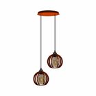 Pendente Duo - Micro Ball Light- Marrom
