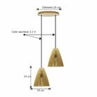 Pendente Duo - Mountain - Marfim