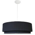 Pendente Duplo 45x45/40x40 Preto