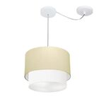 Pendente Duplo Cilíndrico Com Desvio De Centro Vivare Md-4358