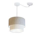 Pendente Duplo Cilíndrico Com Desvio De Centro Vivare Md-4358