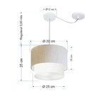 Pendente Duplo Cilíndrico Com Desvio De Centro Vivare Md-4358