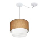 Pendente Duplo Cilíndrico Com Desvio De Centro Vivare Md-4358