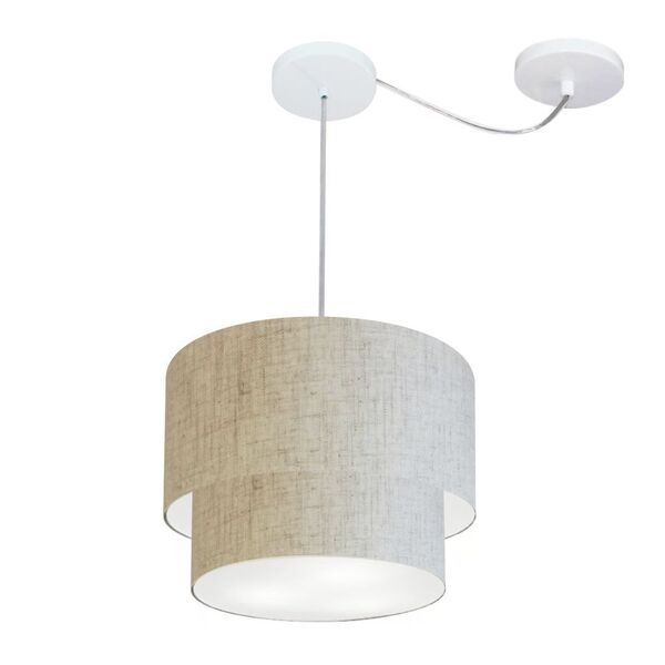 Pendente Duplo Cilíndrico Com Desvio De Centro Vivare Md-4358