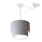 Pendente Duplo Cilíndrico Com Desvio De Centro Vivare Md-4358