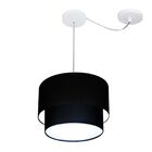 Pendente Duplo Cilíndrico Com Desvio De Centro Vivare Md-4358