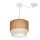 Pendente Duplo Cilíndrico Com Desvio De Centro Vivare Md-4358