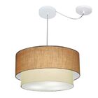 Pendente Duplo Cilíndrico Com Desvio De Centro Vivare Md-4361