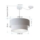 Pendente Duplo Cilíndrico Com Desvio De Centro Vivare Md-4361