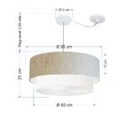 Pendente Duplo Cilíndrico Com Desvio De Centro Vivare Md-4362